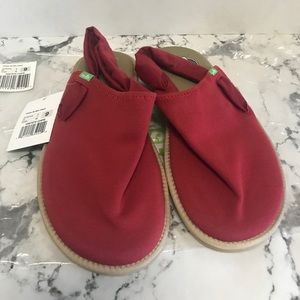 Sanuk Yoga Sling Cruz Red Sandal Size 9 New